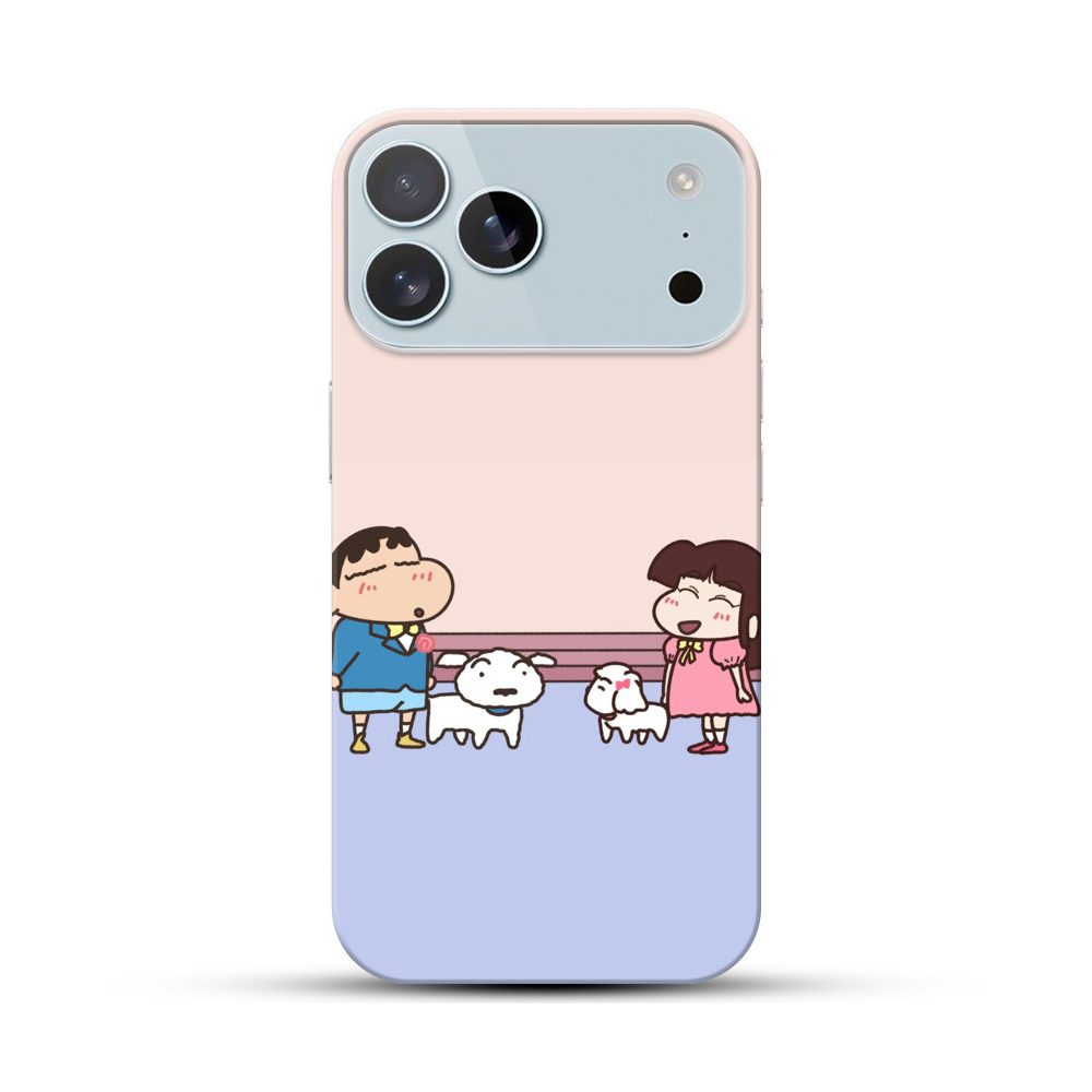 キャラクターと犬のイラスト iPhone 17 Pro Maxオリジナルハードケース
