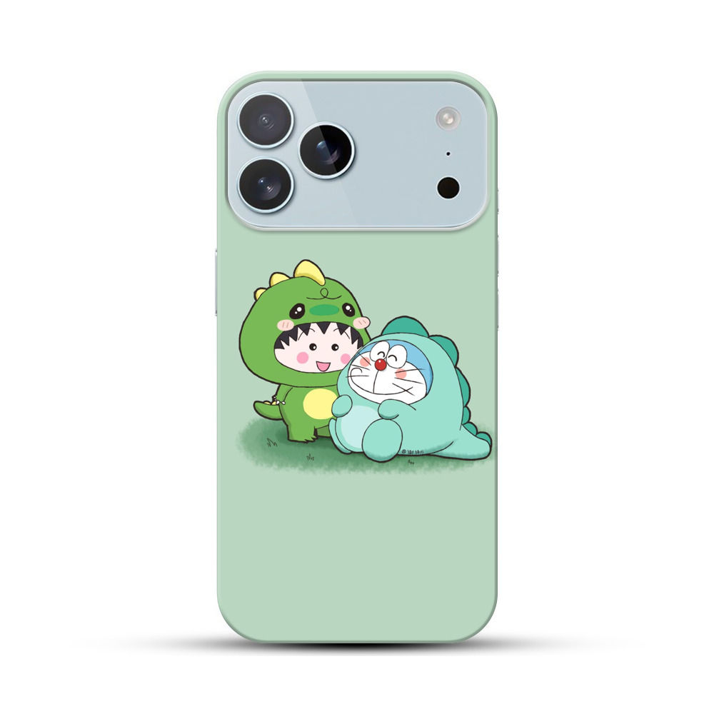 恐竜のコスチュームの二人 iPhone 17 Pro Maxオリジナルハードケース