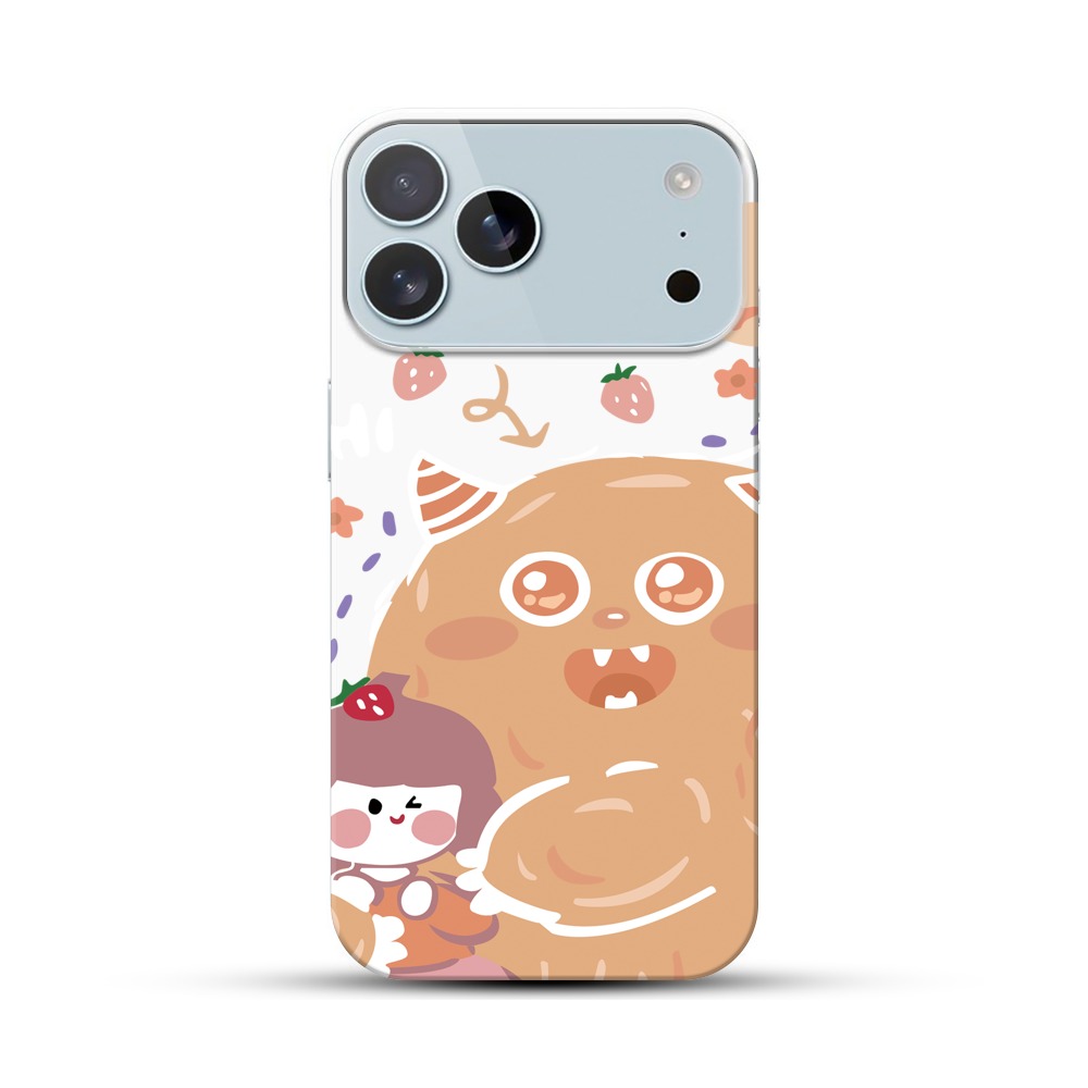 かわいいモンスターと女の子 iPhone 17 Pro Maxオリジナルハードケース