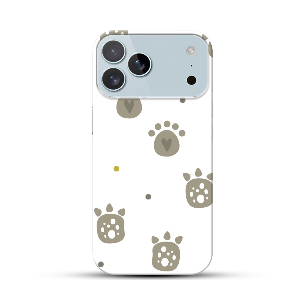 かわいい足跡 iPhone 17 Pro Maxオリジナルハードケース