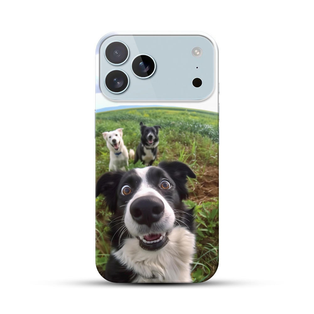 好奇心旺盛な犬 iPhone 17 Pro Maxオリジナルハードケース