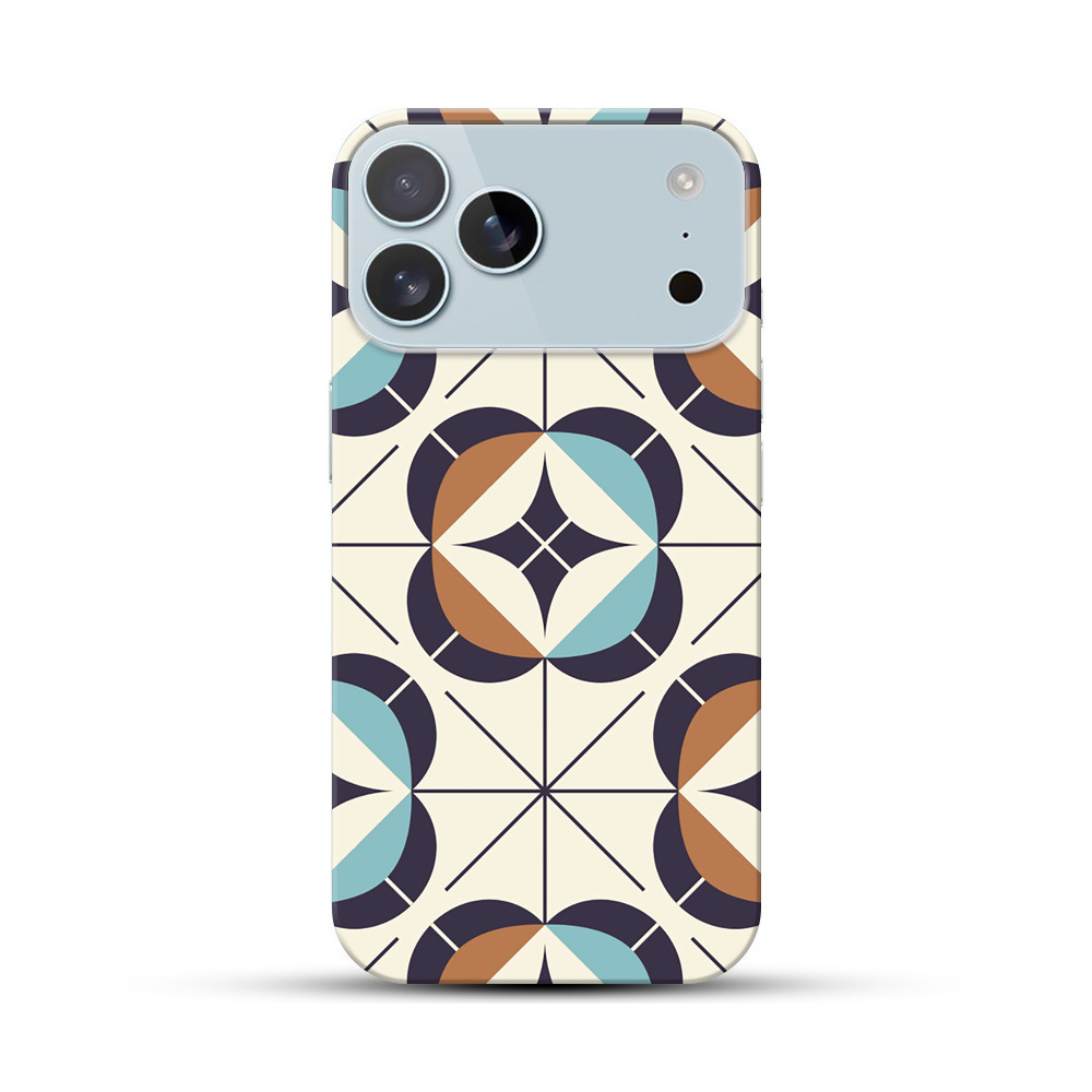 幾何学的模様パターン iPhone 17 Pro Maxオリジナルハードケース