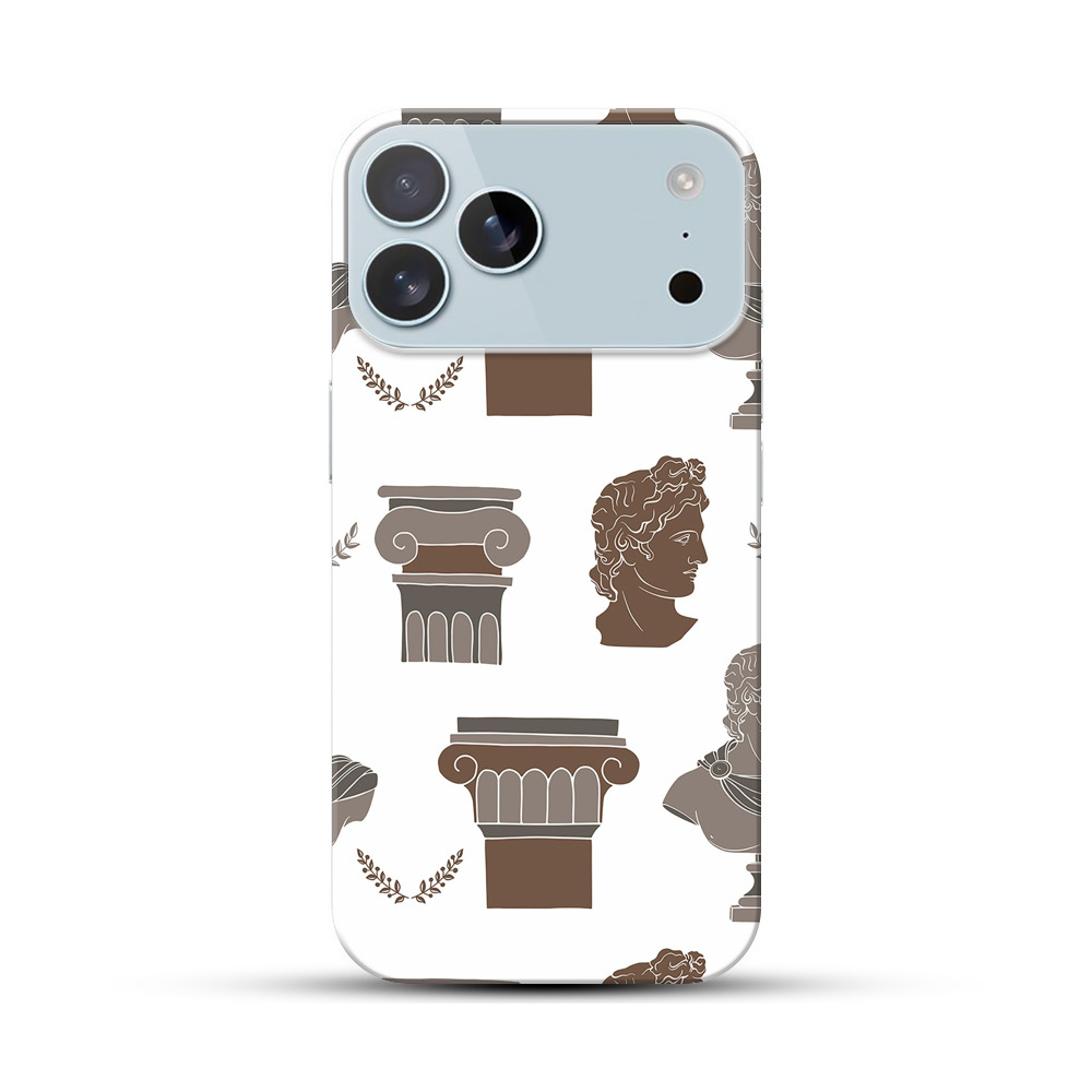 古代ギリシャの彫刻パターン iPhone 17 Pro Maxオリジナルハードケース