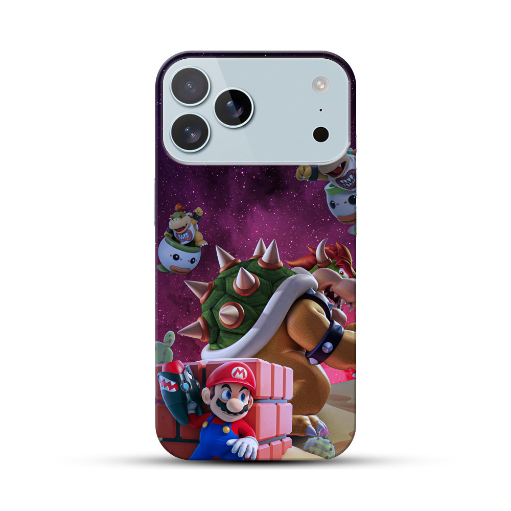 クッパとクッパJr. 星空 iPhone 17 Pro Maxオリジナルハードケース