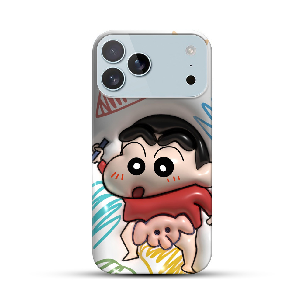 クレヨンしんちゃんのイラスト iPhone 17 Pro Maxオリジナルハードケース