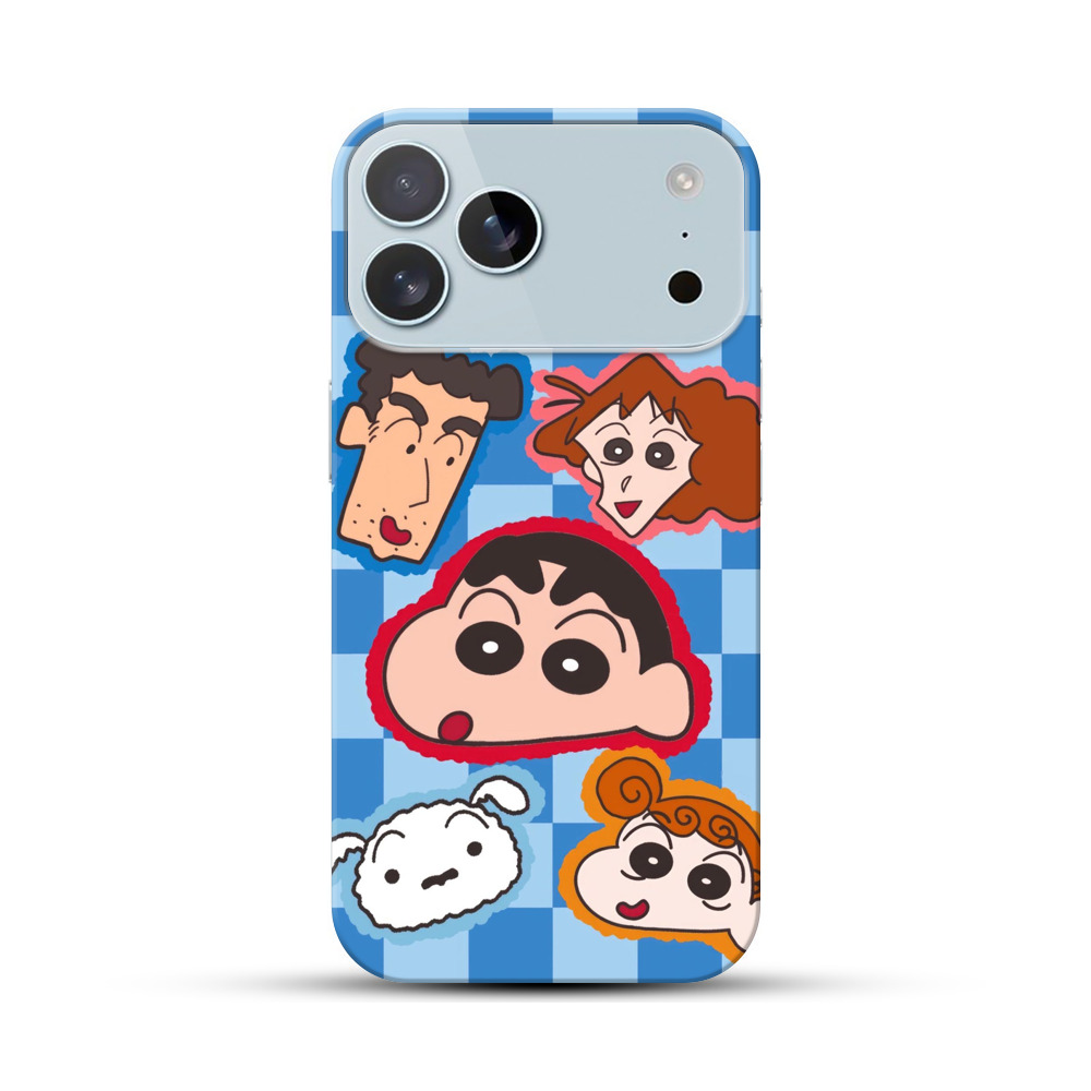 クレヨンしんちゃん顔集合 iPhone 17 Pro Maxオリジナルハードケース
