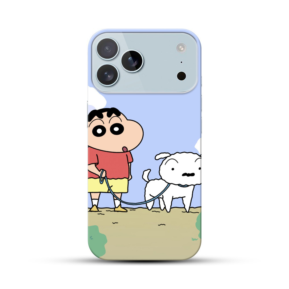 しんちゃんとシロ iPhone 17 Pro Maxオリジナルハードケース