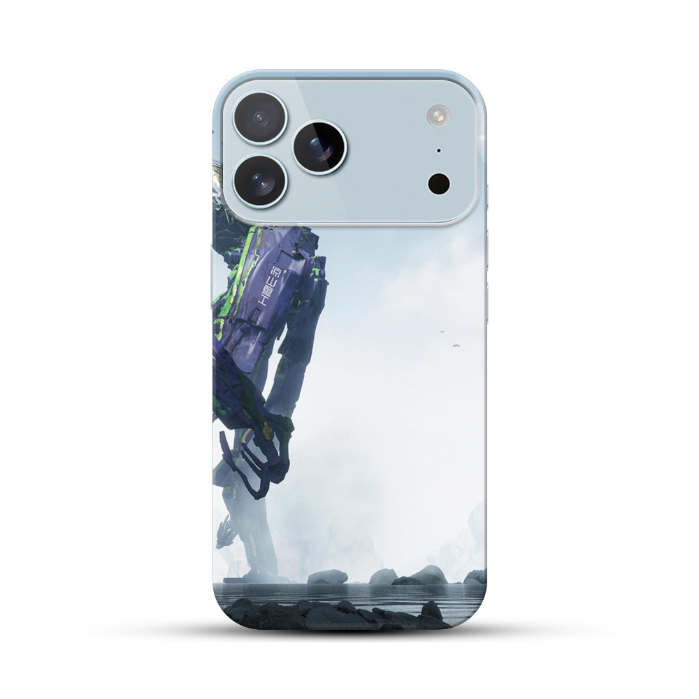 月夜の巨大ロボットケース用 iPhone 17 Pro Maxオリジナルハードケース