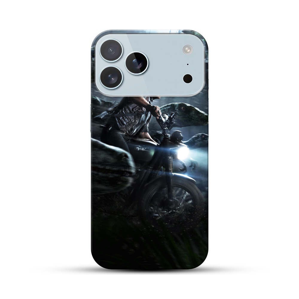 恐竜バイクチェイス iPhone 17 Pro Maxオリジナルハードケース