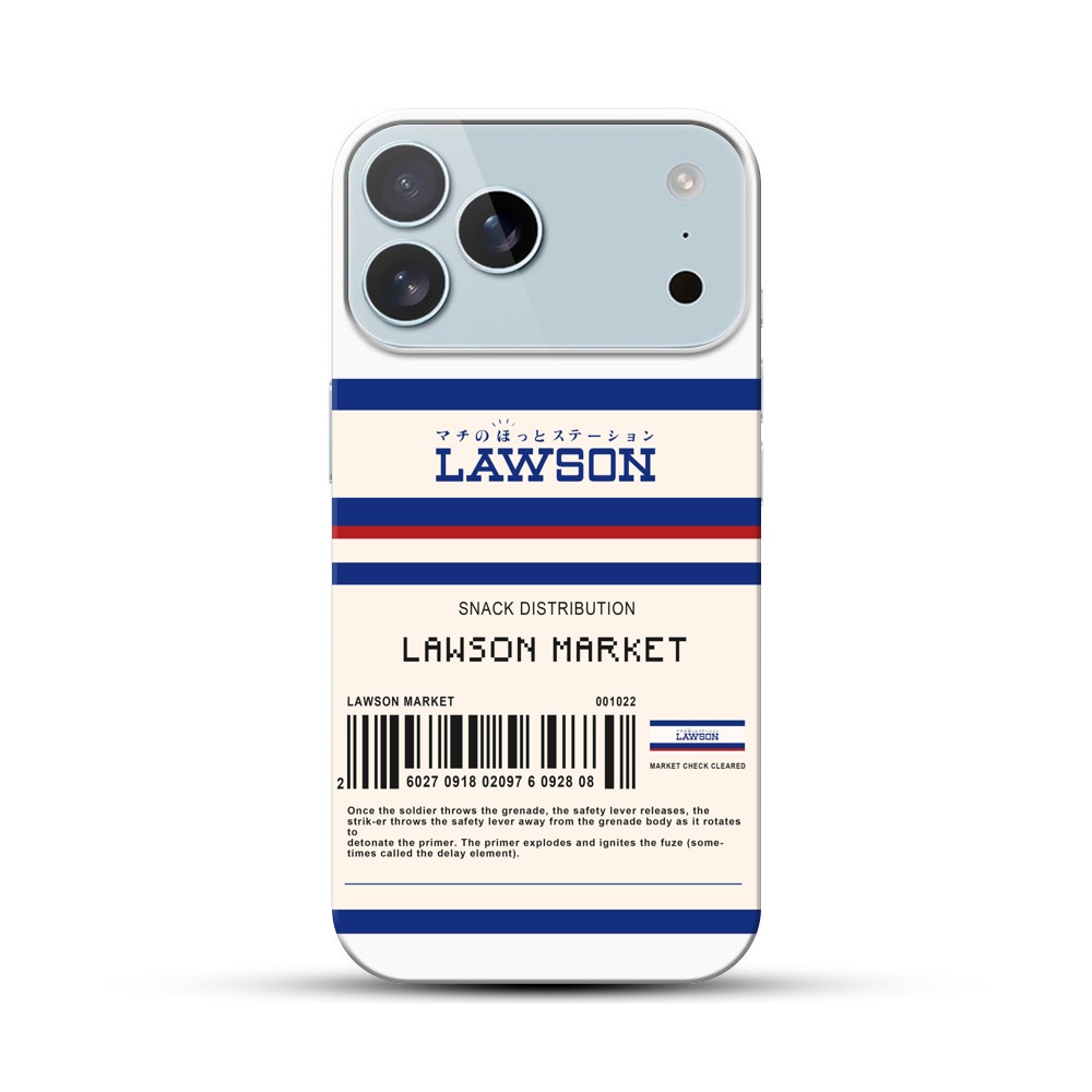 ローソンロゴとバーコードデザイン iPhone 17 Pro Maxオリジナルハードケース