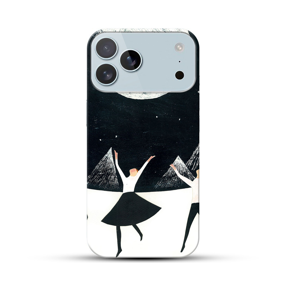 満月の夜に踊る三人 iPhone 17 Pro Maxオリジナルハードケース