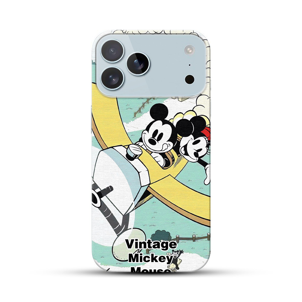 ミッキーとミニーの飛行機 iPhone 17 Pro Maxオリジナルハードケース