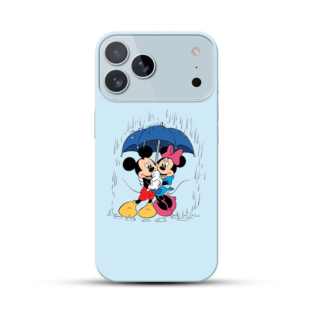 ミッキーとミニーの雨 iPhone 17 Pro Maxオリジナルハードケース