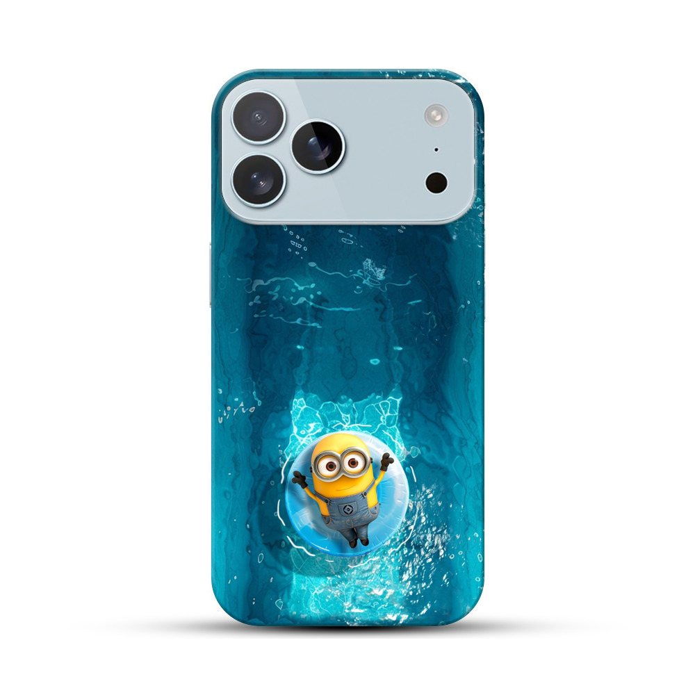 ミニオンのプール浮き輪 iPhone 17 Pro Maxオリジナルハードケース