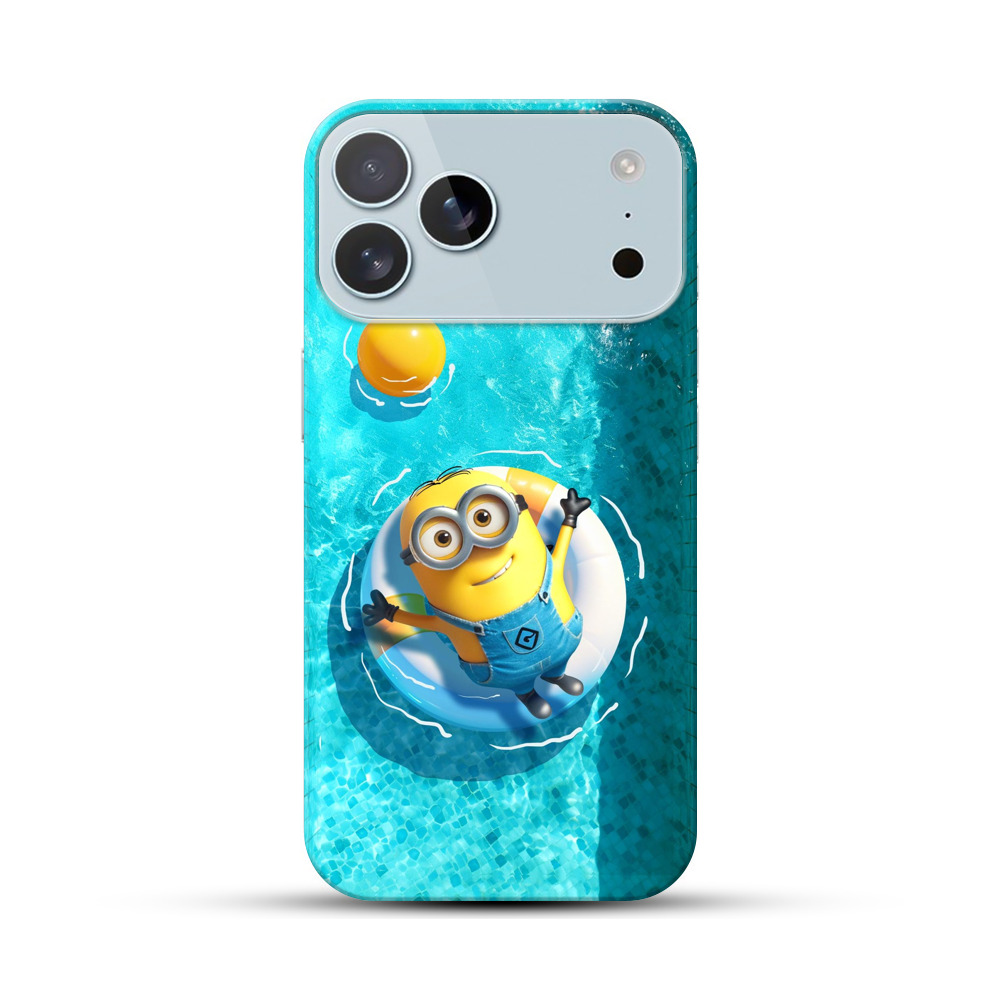 ミニオンとプール浮き輪 iPhone 17 Pro Maxオリジナルハードケース