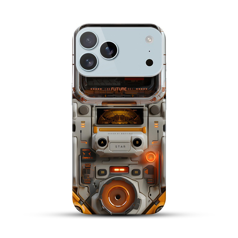 未来的レトロデザイン iPhone 17 Pro Maxオリジナルハードケース