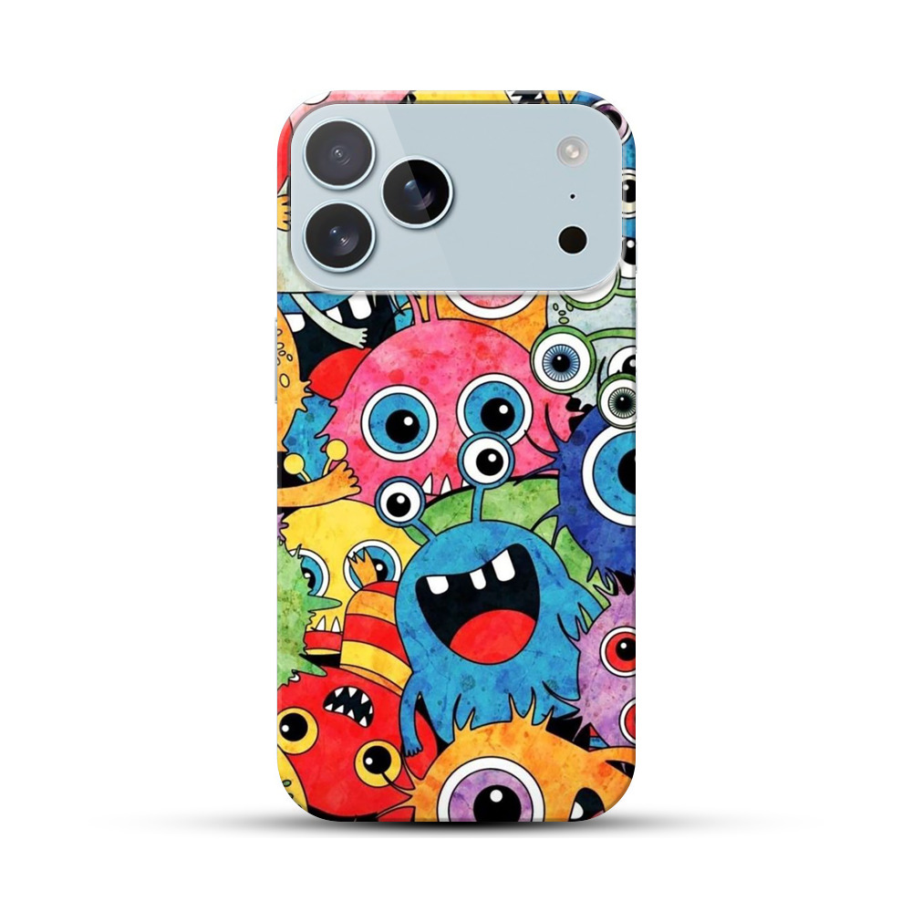 モンスターたちのイラスト iPhone 17 Pro Maxオリジナルハードケース