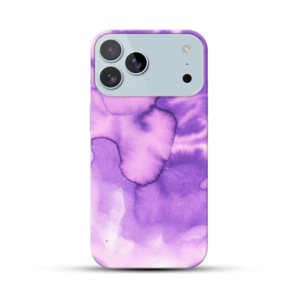 紫色の水彩ぼかし iPhone 17 Pro Maxオリジナルハードケース