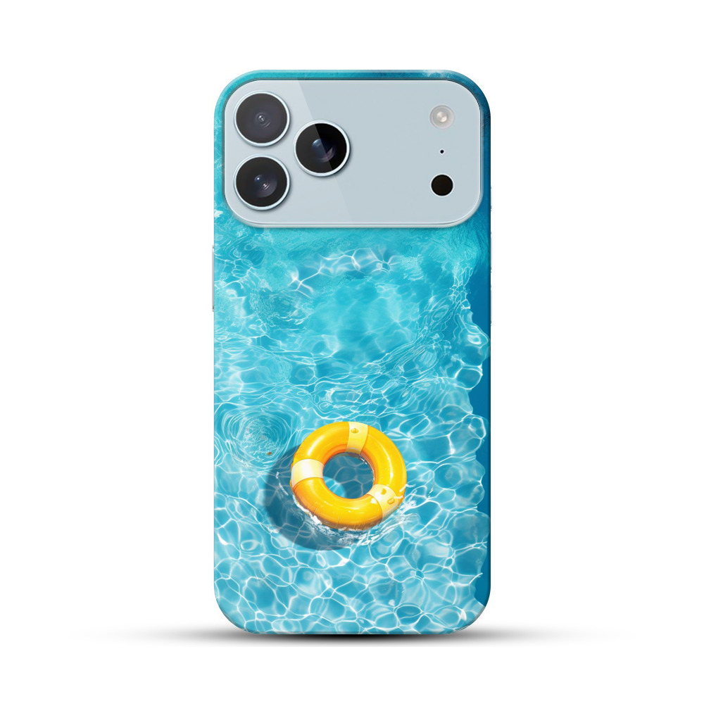 プールの水と浮き輪 iPhone 17 Pro Maxオリジナルハードケース