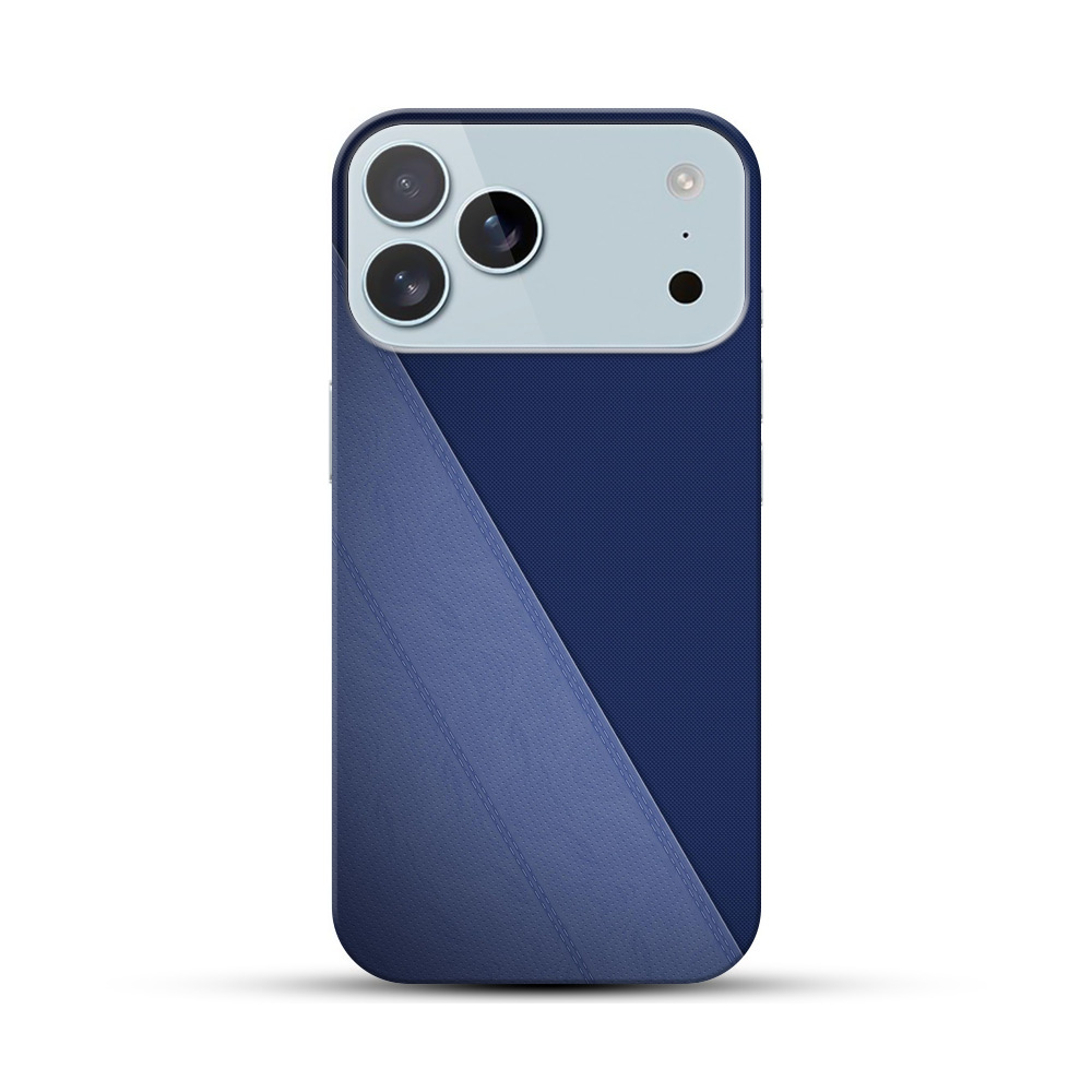 ネイビーブルーテクスチャ iPhone 17 Pro Maxオリジナルハードケース