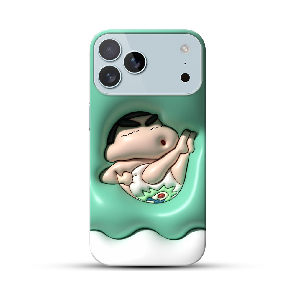 お風呂リラックスしんちゃん iPhone 17 Pro Maxオリジナルハードケース