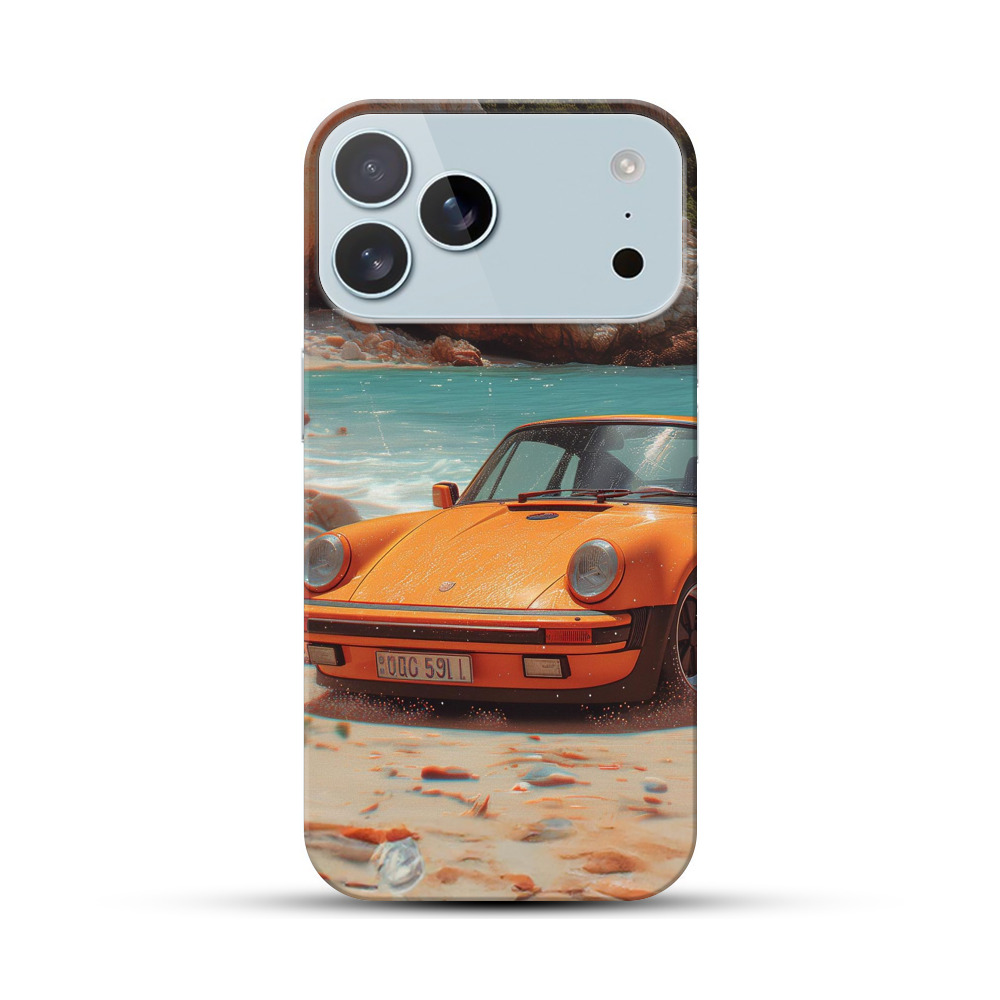 オレンジクラシックカー iPhone 17 Pro Maxオリジナルハードケース