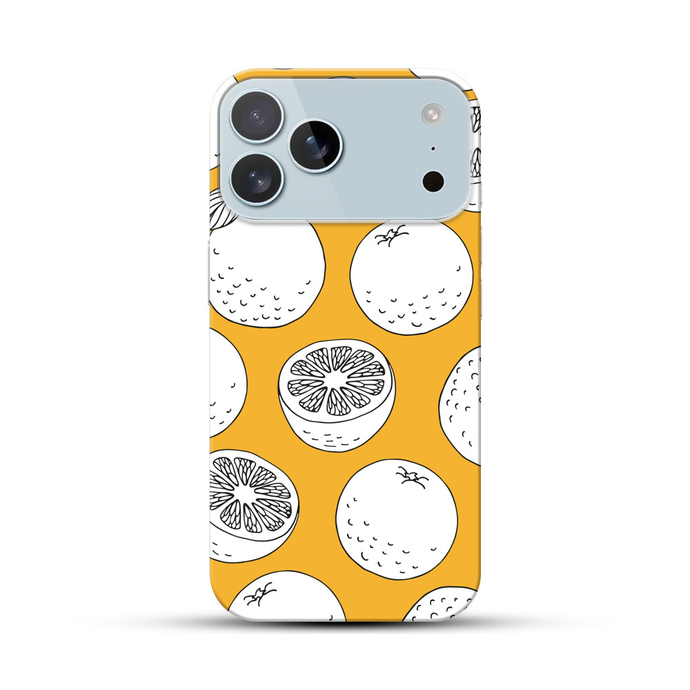 オレンジのパターン iPhone 17 Pro Maxオリジナルハードケース