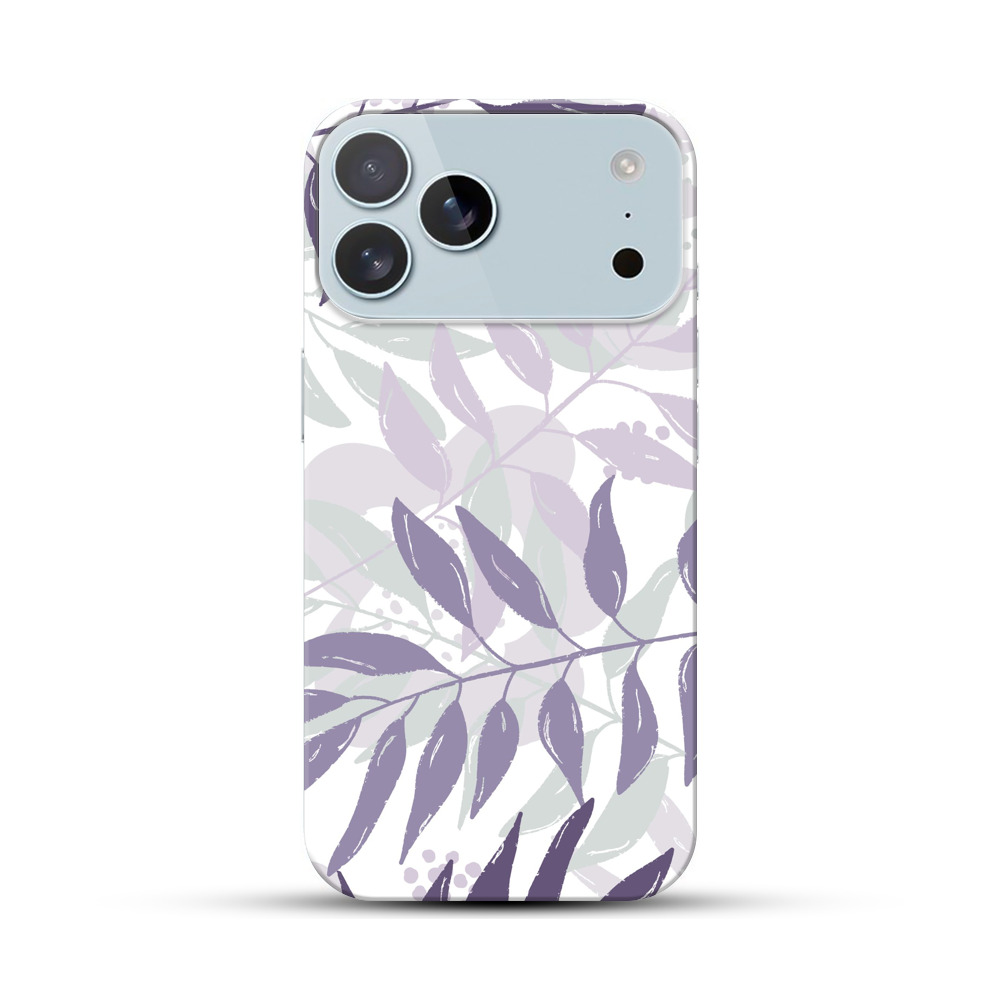 パステルリーフパターン iPhone 17 Pro Maxオリジナルハードケース