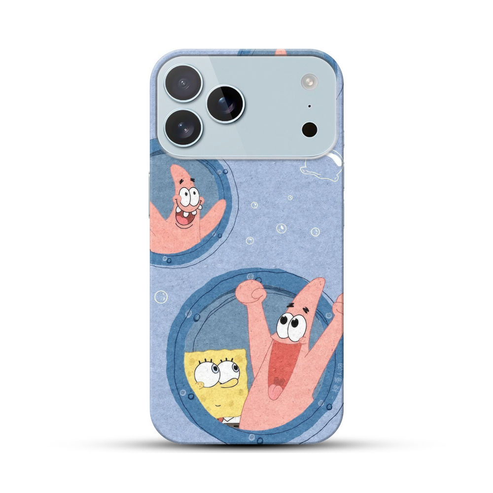 楽しそうなパトリック iPhone 17 Pro Maxオリジナルハードケース