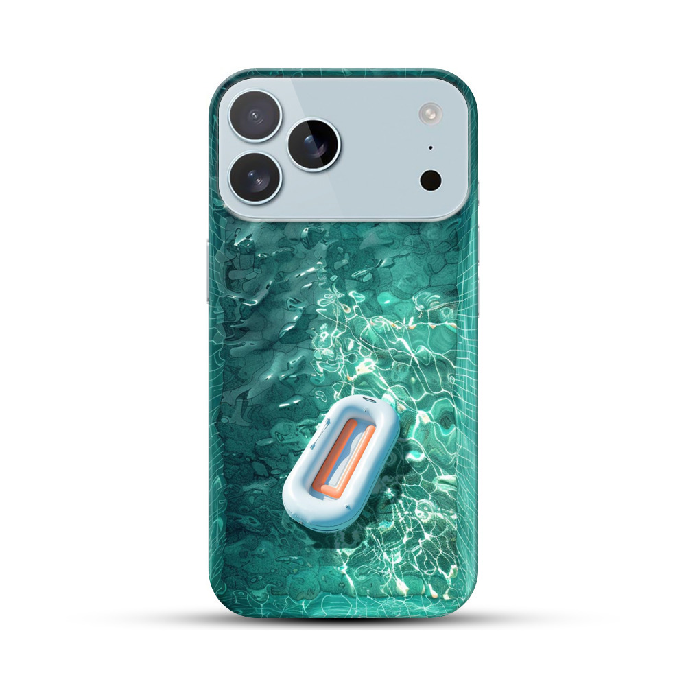 プールの水面の浮き輪 iPhone 17 Pro Maxオリジナルハードケース