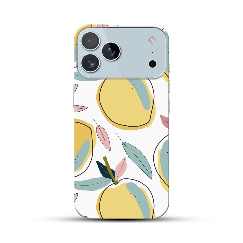 レモンのパターン iPhone 17 Pro Maxオリジナルハードケース