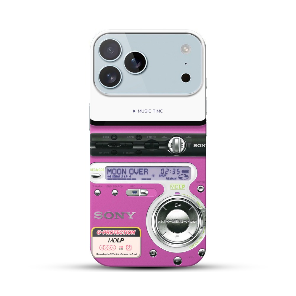 レトロMDプレーヤー iPhone 17 Pro Maxオリジナルハードケース