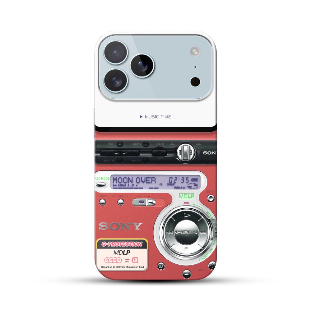 レトロ音楽プレーヤー iPhone 17 Pro Maxオリジナルハードケース