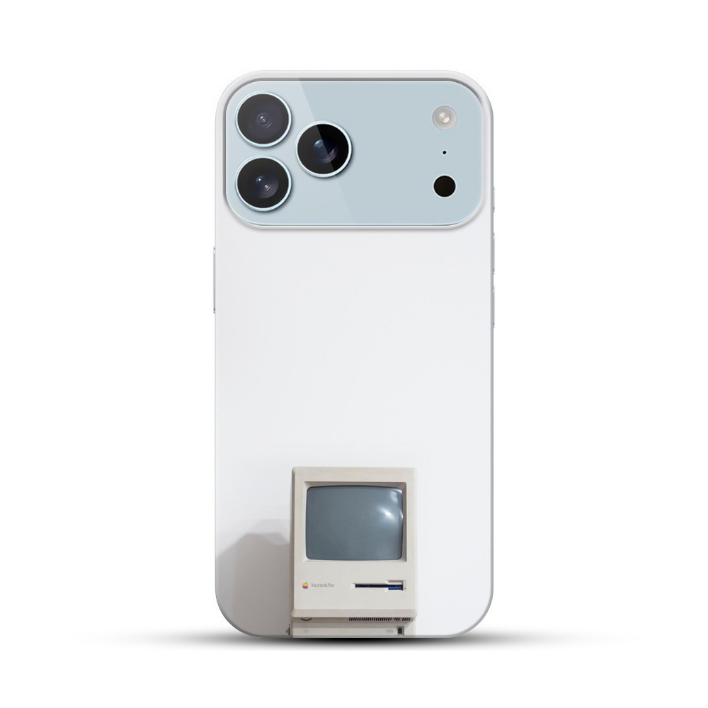 レトロテレビモニター部分の写真 iPhone 17 Pro Maxオリジナルハードケース