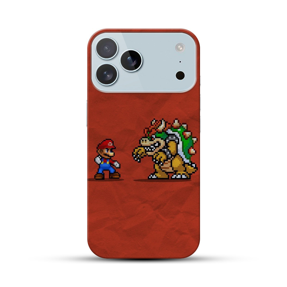 マリオとクッパの対決 iPhone 17 Pro Maxオリジナルハードケース
