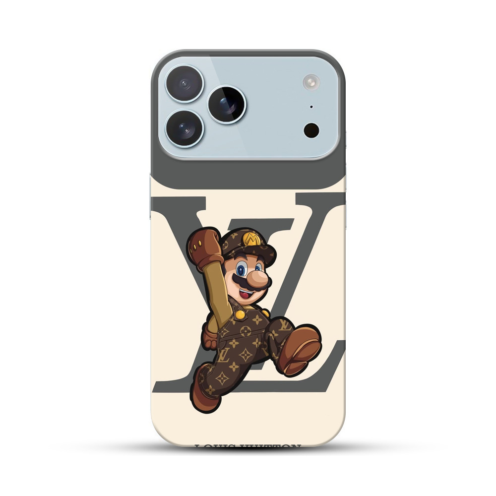 ルイヴィトン柄のマリオ iPhone 17 Pro Maxオリジナルハードケース