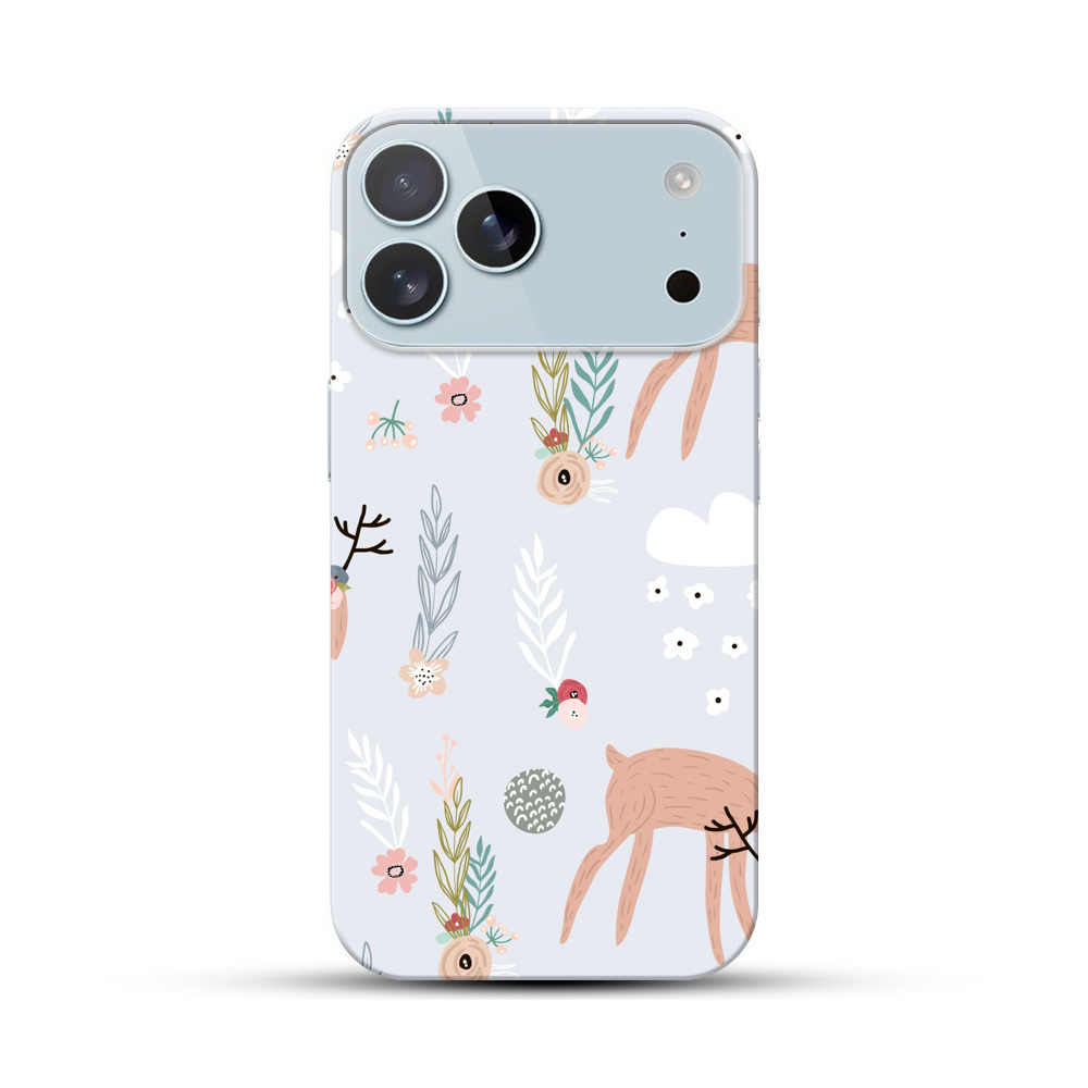 シカのパターン iPhone 17 Pro Maxオリジナルハードケース