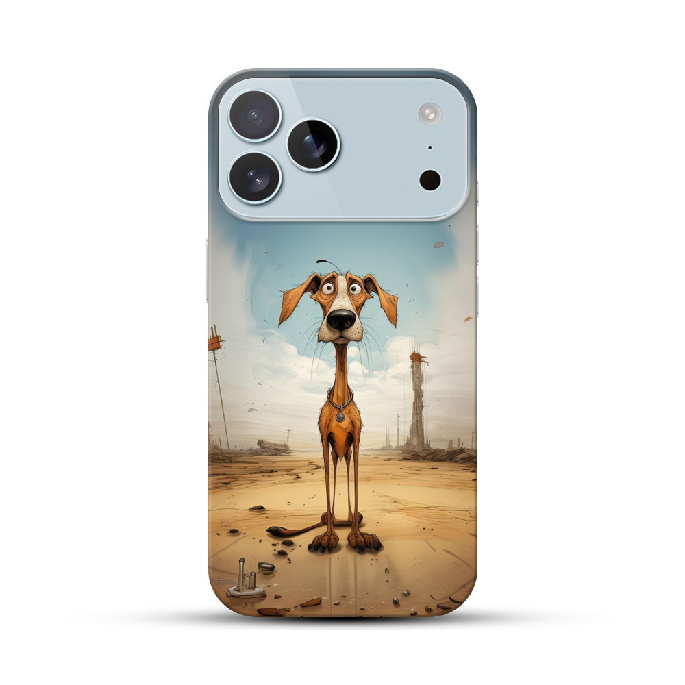 細長い首の犬 iPhone 17 Pro Maxオリジナルハードケース