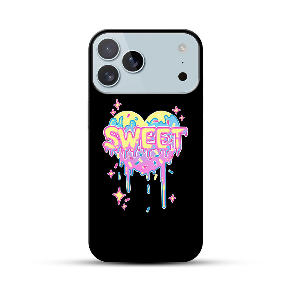 スイートハートの溶けるイラスト iPhone 17 Pro Maxオリジナルハードケース