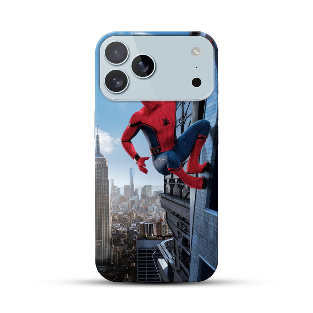 ビル壁のスパイダーマン iPhone 17 Pro Maxオリジナルハードケース