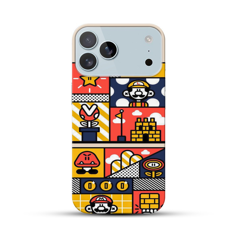 マリオゲームモチーフ iPhone 17 Pro Maxオリジナルハードケース