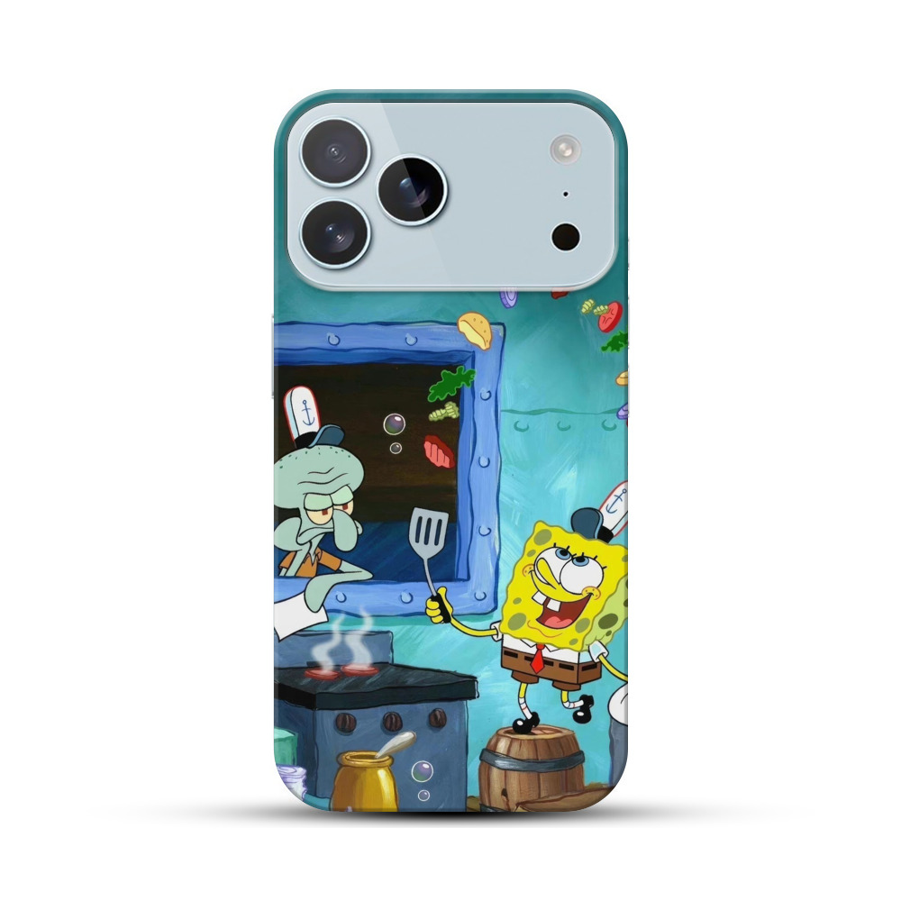 スポンジボブとイカルド iPhone 17 Pro Maxオリジナルハードケース