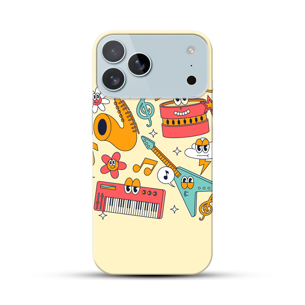 楽しい音楽の道具 iPhone 17 Pro Maxオリジナルハードケース