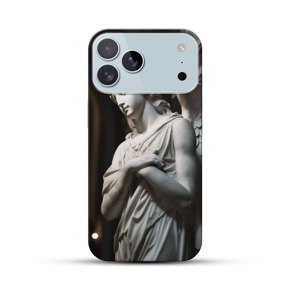 翼のある天使の像 iPhone 17 Pro Maxオリジナルハードケース