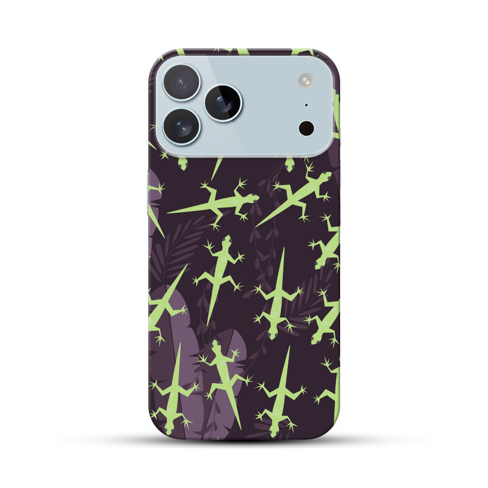 トカゲのパターン iPhone 17 Pro Maxオリジナルハードケース