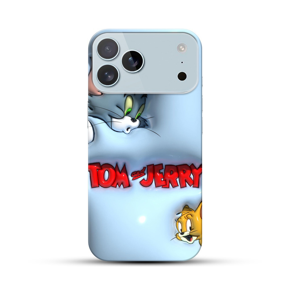 トムとジェリーの顔 iPhone 17 Pro Maxオリジナルハードケース