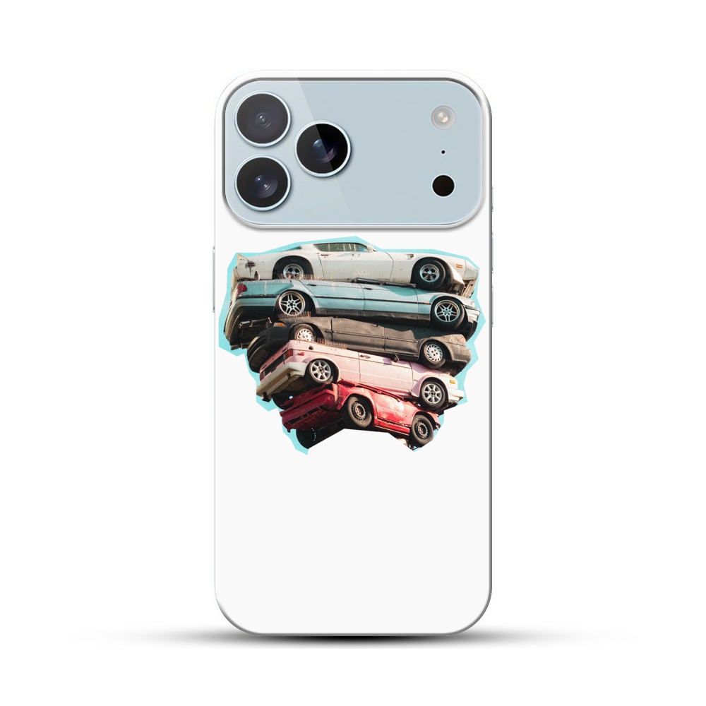 積み重なった車 iPhone 17 Pro Maxオリジナルハードケース