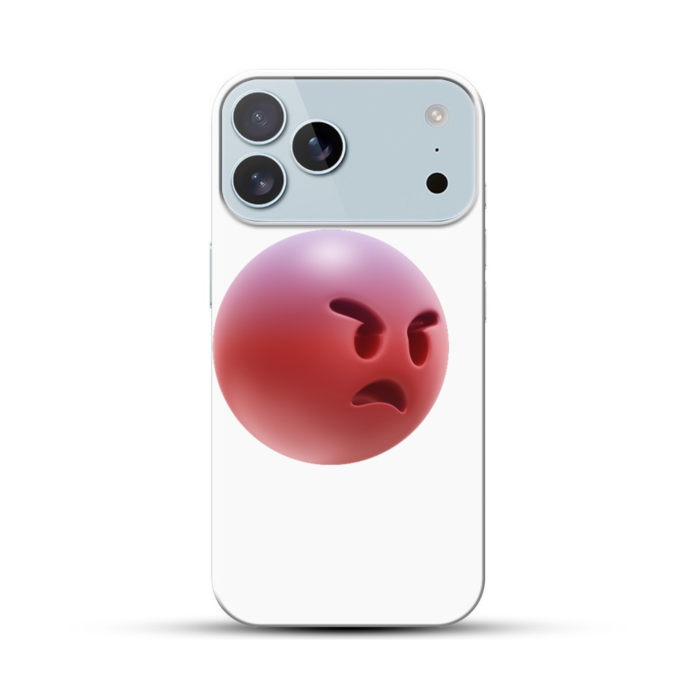 怒っている顔 iPhone 17 Pro Maxオリジナルハードケース