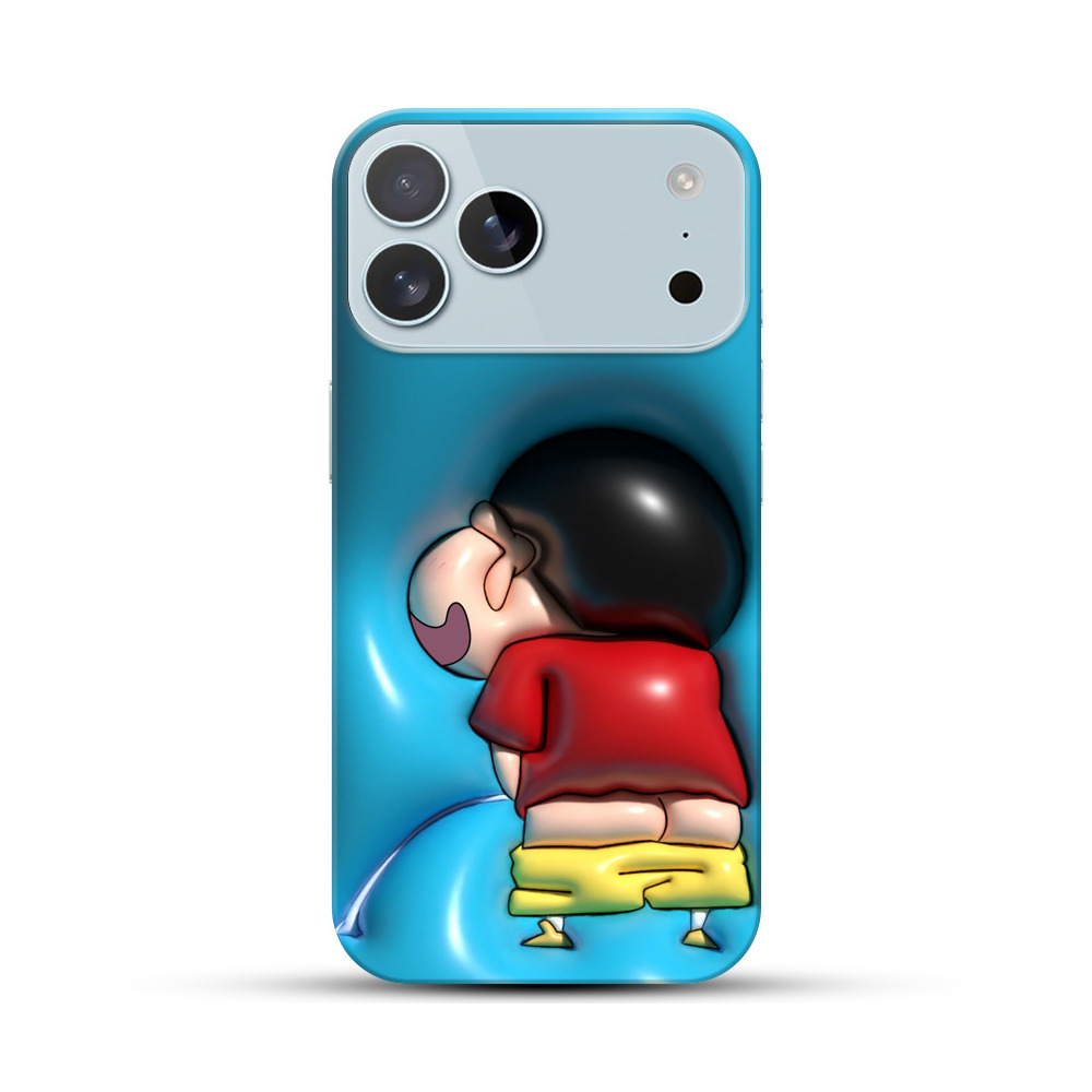 うずくまるキャラクター iPhone 17 Pro Maxオリジナルハードケース