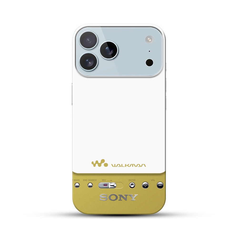 黒と金のウォークマン iPhone 17 Pro Maxオリジナルハードケース